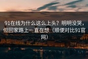 91在线为什么这么上头？明明没哭，但回家路上一直在想（顺便对比91官网）