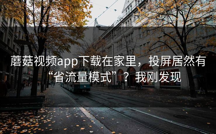 蘑菇视频app下载在家里，投屏居然有“省流量模式”？我刚发现-第1张图片-蘑菇视频官网 - 最新版APP下载中心